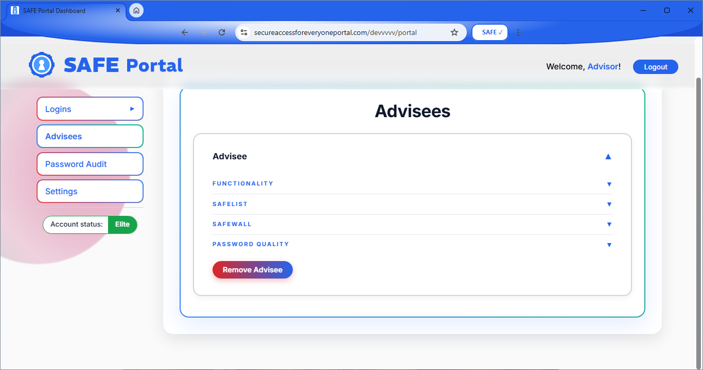 Employee account management